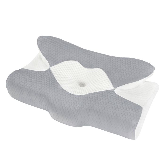 DreamZ Cervical Pillow Memory Foam Ergonomic Cooling Neck Pain Relief Grey
