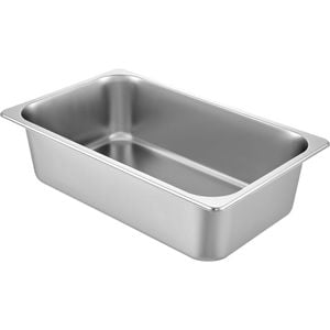 Vevor 15.24 Cm Hotel Pan Full Size Silver 6 Pack 22 Gauge 0.8mm Thick Stainless Steel Full Size
