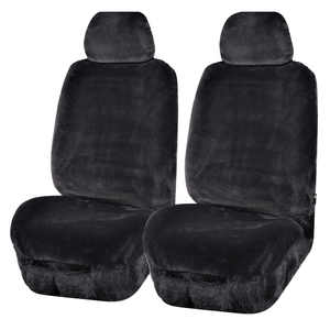 MyCar Faux Fur Seat Covers Universal Charcoal