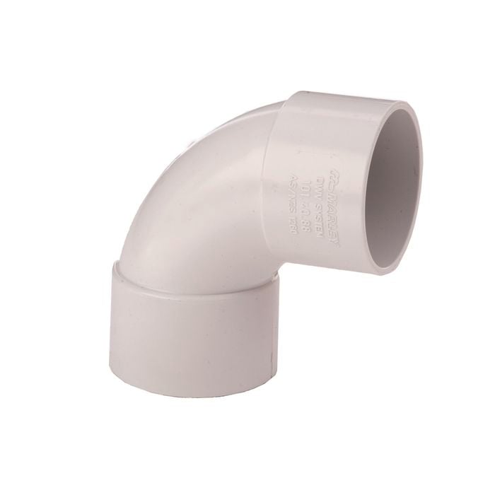 Marley 100mm x 88° White PVC F/F Plain Bend