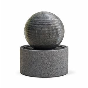 Northcote Pottery 40 x40x57 cm Luna Grey Terrazzo GRC Water Feature