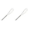 2x Cuisena Flat Wire Whisk Stainless Steel 30cm Dishwasher Safe Large Handle