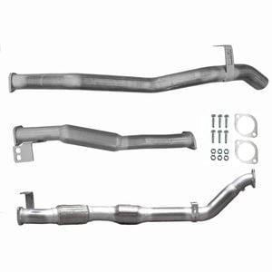Ignite Exhausts Turbo Back For Toyota Landcruiser 76 Series V8 Wagon 3" Cat & Hotdog Raw Aluminised Steel