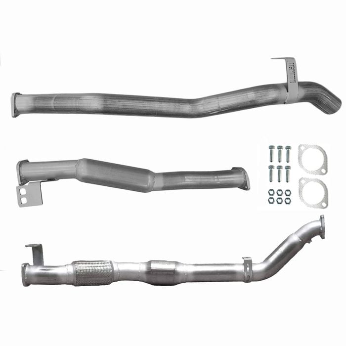 Ignite Exhausts Turbo Back For Toyota Landcruiser 76 Series V8 Wagon 3" Cat & Hotdog Raw Aluminised Steel