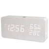 TODO Digital LED Alarm Clock w/ Temperature Display + Control APP - White