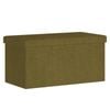 Flexi Storage Living 760 x 380 x 380mm Burnt Olive Non-Woven Linen Ottoman