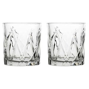 2x 6pc Porto Riley Soda Lime Glass Tumblers Drinkware Set 280ml Clear