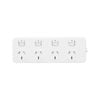 HPM White 4 Outlet Switched Powerboard