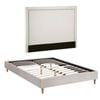 Artiss Queen Bed Frame Platform Bed Base Upholstered Headboard Linen Fabric Beige