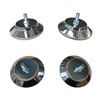 Leaf Living Arix Adjustable Billiard Table Leg Base Foot Pads - Set Of 4