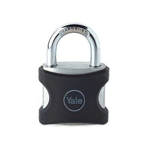 Yale 38mm Aluminium Body 19mm Shackle Black Jacket Padlock