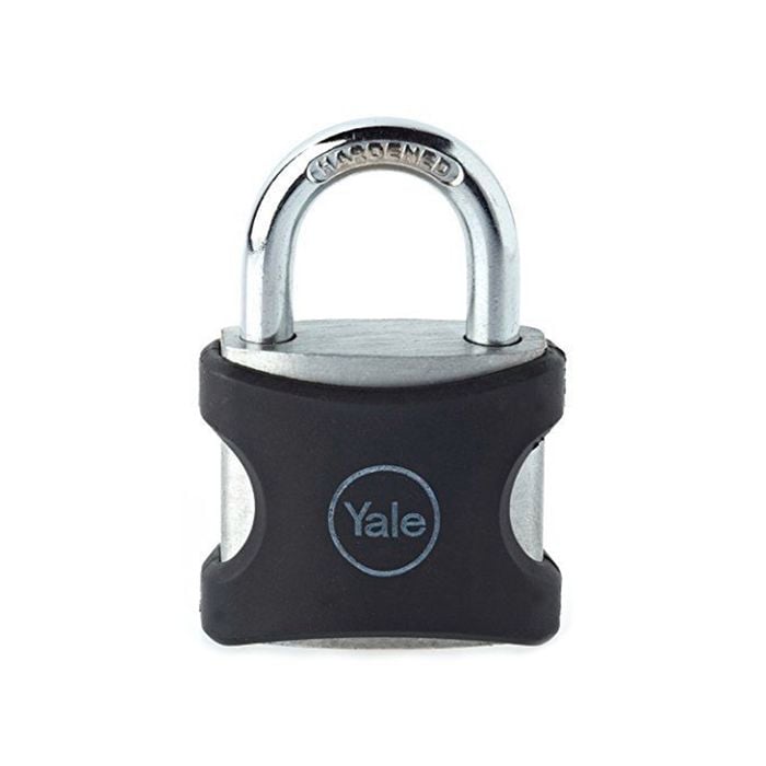 Yale 38mm Aluminium Body 19mm Shackle Black Jacket Padlock