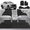 6D Diamond Car Floor Mats for Ford Ranger 2018-2022-Full Set-Black-Outback GT