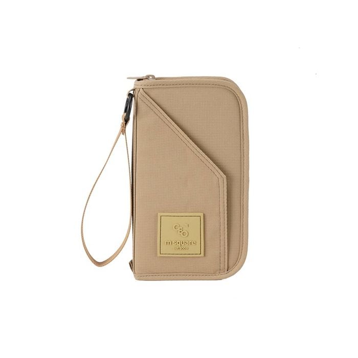 M SQUARE Anti-Theft RFID Blocking Passport Holder – Secure Travel Wallet for Cards and Documents Khaki