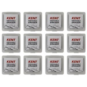 12x Kent Kneadable Eraser Home/school Stationery Technical Drawing/design Set
