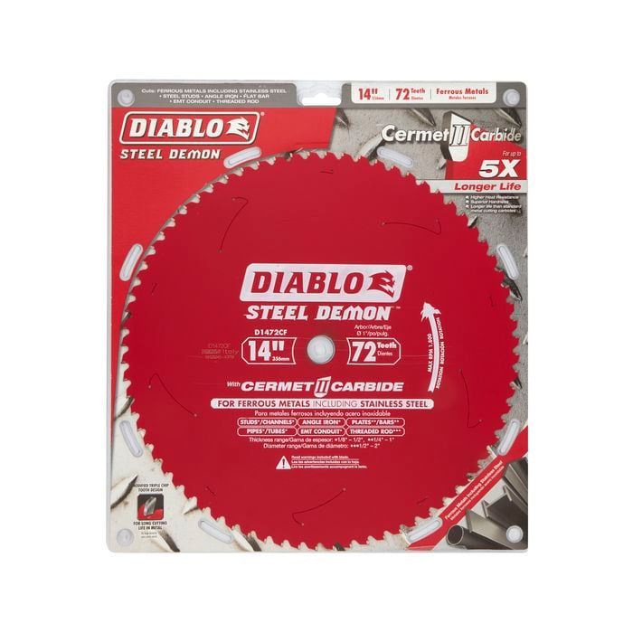 Diablo 356mm 72T Ferrous Metals STEEL DEMON Saw Blade