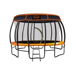 Kahuna Trampoline 14 Ft With  Roof Cover - Orange
