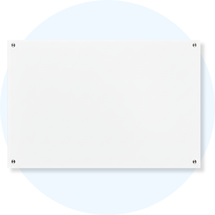 Lumiere Brilliant White Magnetic Glassboard 1800x1200mm