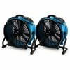 2 Pack X-47ATR (225W) Axial Air Mover Fan with Sealed Motor