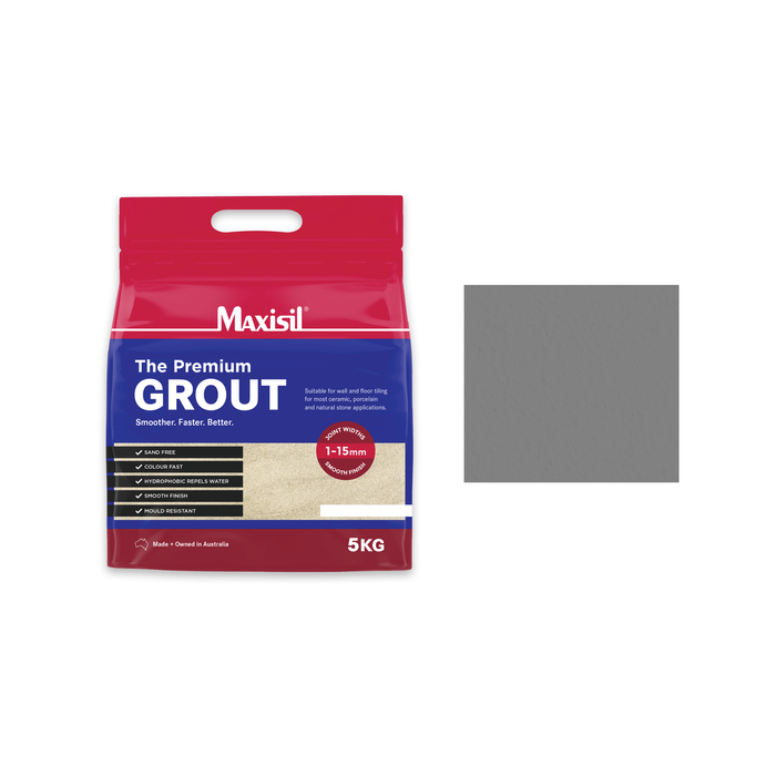 Maxisil 5kg Mid Grey Coloured Grout
