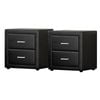 Artiss 2 X Bedside Table CADEN Black