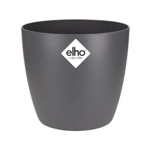 Elho 13cm Anthracite Brussels Indoor Plant Pot