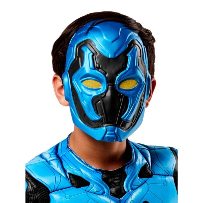 Dc Comics Blue Beetle Mask Kids Costume Dress Party Cosplay Outfit Size L 9-10y