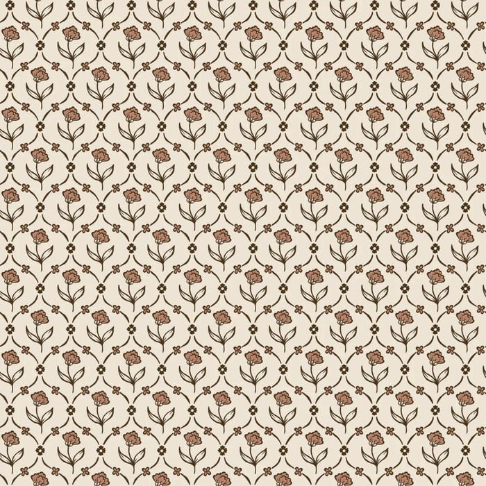 Wallpaper Trader Elena Wallpaper Roll 10.05m X 53cm, Burnt Orange