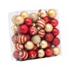 P&P Red Plastic Christmas Balls 4cm 50pcs Shatterproof Tree Decorations
