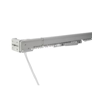 Zone Interiors 150-280cm White Idaho Cord Drawn Heavy Duty Expanding Curtain Track