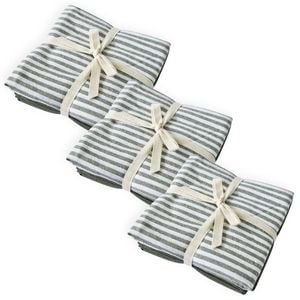 9pc J Elliot Home Katerina Cotton 50x70cm Tea Towel - Light Green