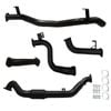 Ignite Exhausts Turbo Back For Toyota Landcruiser 78 Series V8 Troopy 3" No Cat With Pipe Black Aluminised Steel