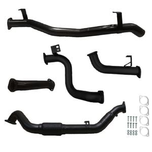 Ignite Exhausts Turbo Back For Toyota Landcruiser 78 Series V8 Troopy 3" No Cat With Pipe Black Aluminised Steel