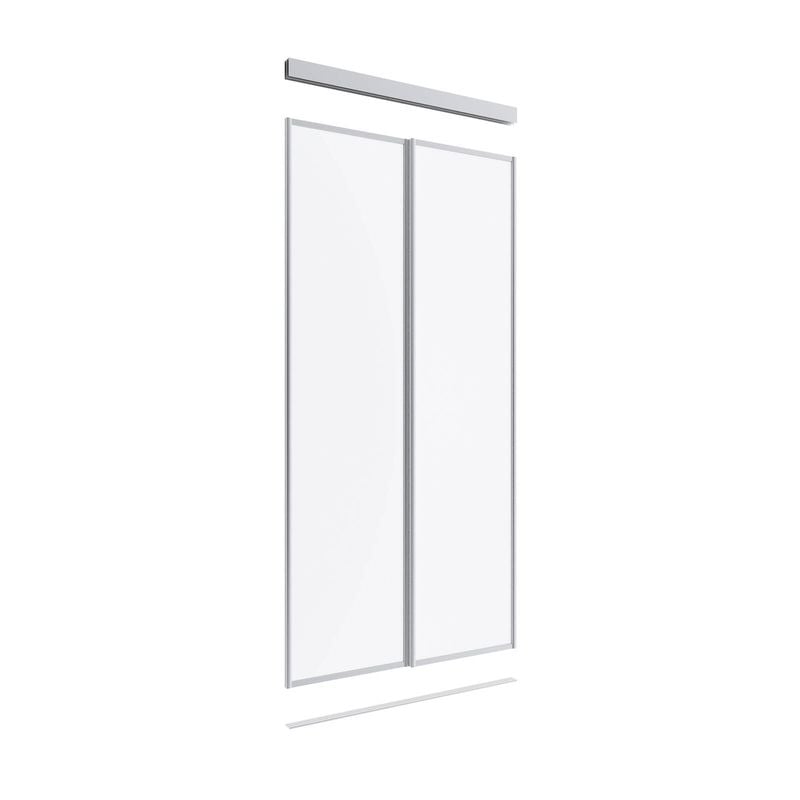 Lugna 2400 x 1200mm 2 Door Glass Opti-Panel Package