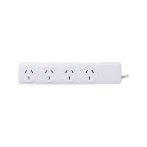 Click White Powerboard - 4 Outlet