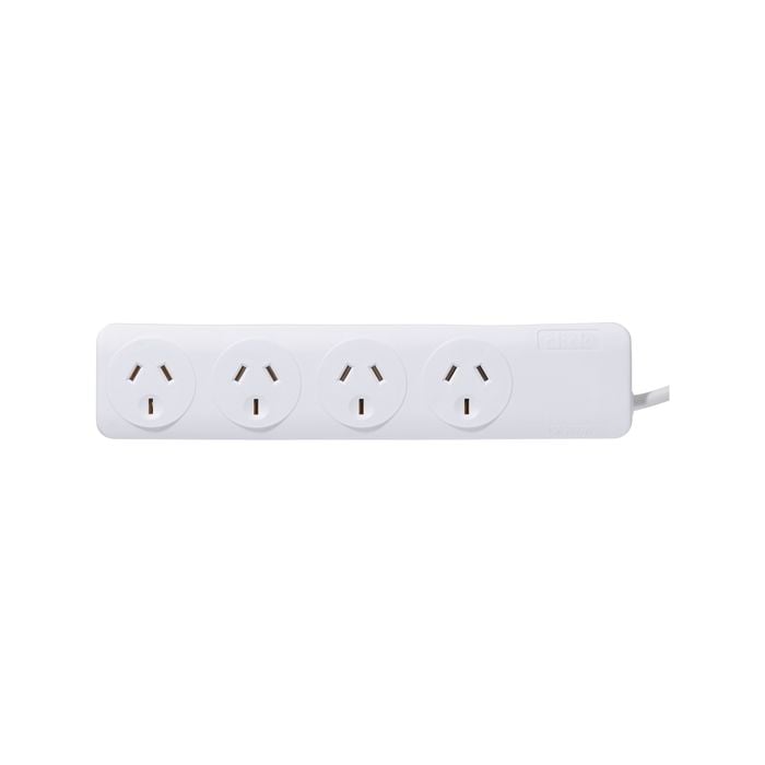 Click White Powerboard - 4 Outlet