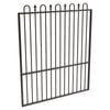 ProtectorAl 1201 - 1500 x 1800mm Black Aluminium Garden Gate Loop And Spear With Mid Rail