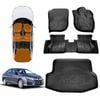 3D Floor Mats Boot Liner for Honda City Auto 2014-2020 All Weather Heavy Duty Cargo Car Trunk