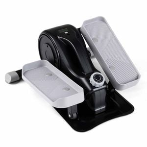 Costway Under Desk Elliptical Pedal Exerciser Adjustable Quiet Lcd 16speed