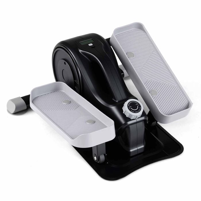 Costway Under Desk Elliptical Pedal Exerciser Adjustable Quiet Lcd 16speed
