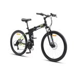 Progear ROVER 26" Folding Bike MTB in Black