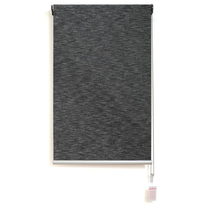 Windoware 60 x 240cm Charcoal Boston Textured Blockout Roller Blind