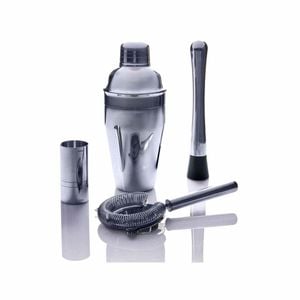 Bond Cocktail Set - 4 Piece - Silver