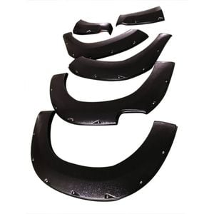 Pocket Style Textured Black Fender Flares For Toyota Hilux Sr5 2015-2018