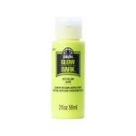 Folk Art Yellow Glow In The Dark Acrylic Paint