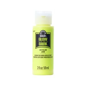 Folk Art Yellow Glow In The Dark Acrylic Paint