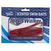 6 Pack of Jarvis Walker 6 Inch Scented Worm Soft Body Lures - Bloodworm