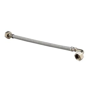 Kinetic 300mm Stainless Steel Flexible Braided Hose Bent Elbow Water Connector