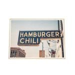 Galrie Delicious Hamburger Chili Fine Art Photography Print, Wood Frame, 70 x 100cm (28 x 40inch)