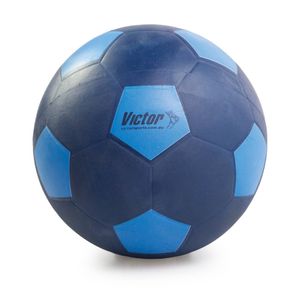Victor Sports Soccer Ball Rubber Size 3 Durable Training Navy Blue